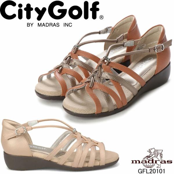 シティゴルフ GFL20101 City Golf MADRAS マドラス 本革 かかと付きウェッジ...