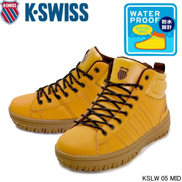 ケースイス K・SWISS KSLW 05 MID 防水スニーカー スノトレ 防滑 滑りにくい 雪道...