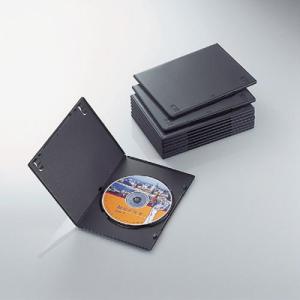 エレコム CCD-DVDS03BK DVDスリムトールケース(10枚パック・ブラック) (CCDDVDS03BK)｜tantan