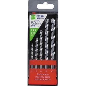 M M 4907052356009 メール便での発送商品 コンクリートドリル刃セット 5本組