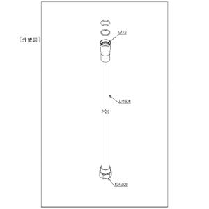 シャワーホース(ホワイト・樹脂ホース) 他社ア...の詳細画像1
