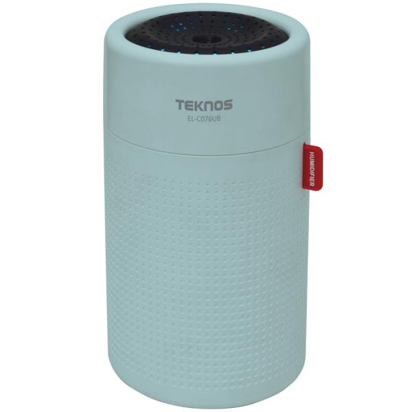 TEKNOS EL-C076UB USB充電式円筒形超音波加湿器 0.75L (ブルー) (ELC0...