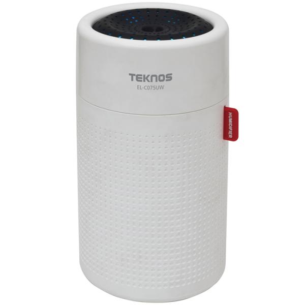 TEKNOS EL-C075UW USB充電式円筒形超音波加湿器 0.75L(ホワイト) (ELC0...