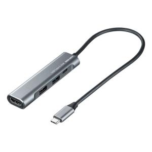 サンワサプライ USB-3TCH37GM HDMIポート付 USB Type-Cハブ (USB3TCH37GM)｜tantan
