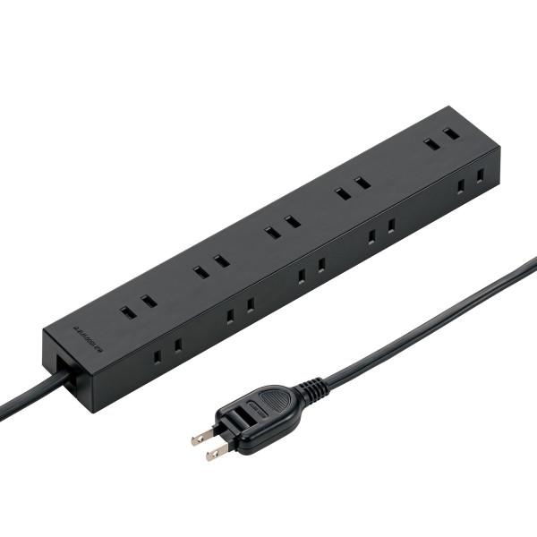 サンワサプライ TAP 2210 2BK 電源タップ 2P 10個口 強力ネオジムマグネット シャッ...