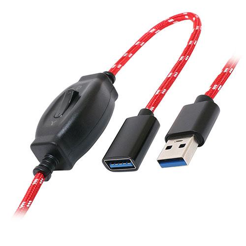 【納期目安：１週間】ミヨシ USB-EXS35/RD ON OFFスイッチ付USB延長ケーブル 0....