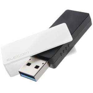 エレコム MF-RMU3B128GWH 【メール便での発送商品】USBメモリ 128GB 5Gbps(USB3.2(Gen1)/2.0) USB-A  誤回転防止 ホコリ防止 ホワイト｜tantan