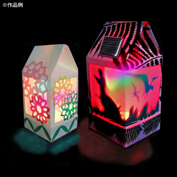 JS 6114F エレキット 牛乳パックソーラーランタン JS6114F