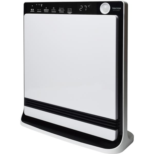TEKNOS TS P1222 W 人感センサー付き消臭セラミックファンヒーター 1200W ホワイ...