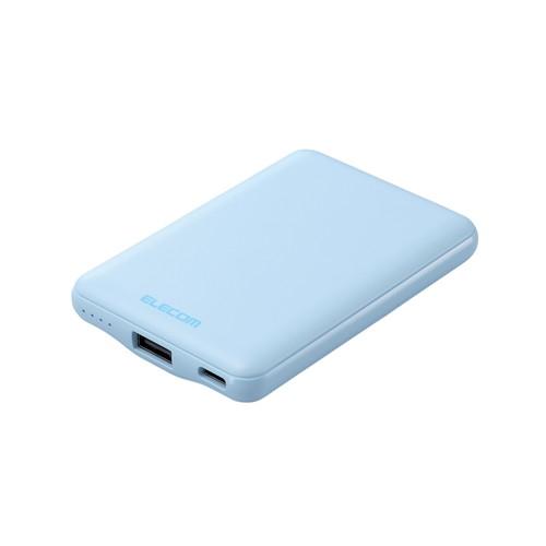 【メール便での発送商品】エレコム モバイルバッテリー 5000mAh 軽量 小型 最大15W