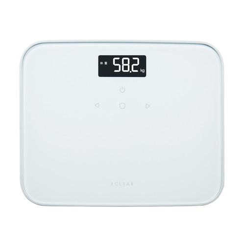 エレコム HCS S02WH 体重計 ヘルスメーター 乗るだけ 自動認識機能付 100g単位 コンパ...