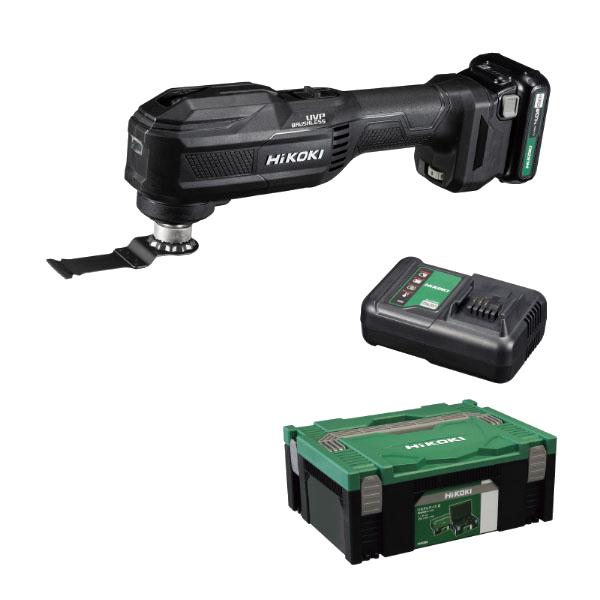 HiKOKI CV12DB LSB 10.8V 充電式 マルチツール ブラック 蓄電池 充電器 ケー...