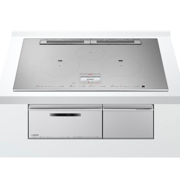 日立 HT N100STWF S ビルトインIHコンロ 3口 75cm プレミアムシルバー 旨美焼き...
