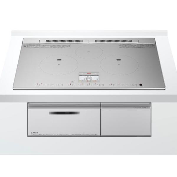 日立 HT N8STWF S ビルトインIHコンロ 3口 75cm シルバー 旨美焼き 無水両面焼き...