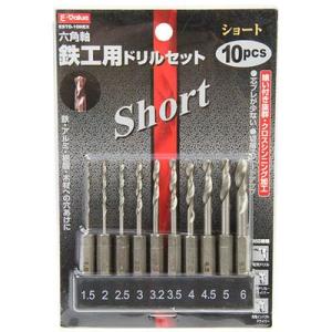E Value 4977292312356 メール便での発送商品 ショート鉄工ドリルセット ESTD...