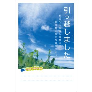 官製はがき　10枚　引越はがき　B.青空シャボン　転居ハガキ　63円切手付ハガキ　ヤマユリ切手　裏面印刷済み｜tantanjp