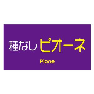 種なしピオーネ　シール（137-2yoko）横型 アート紙 ぶどう品種シール ぶどうラベル サイズ48.3×25.4ミリ　枚数お選び下さい