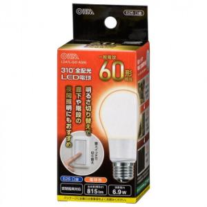 CMLF-1688477 OHM LED電球 E26 60形相当 3段階調光 電球色 LDA7L-G/D AG95