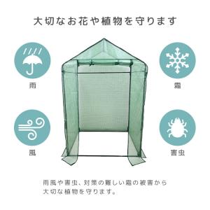 ビニールハウス 温室 ガーデンハウス 小型 ミ...の詳細画像3