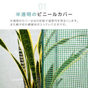 ビニールハウス 温室 ガーデンハウス 小型 ミ...の詳細画像5