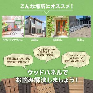 ウッドパネル ウッドデッキ 人工木 ベランダ ...の詳細画像4