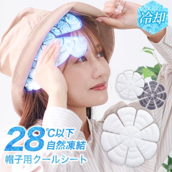 帽子用保冷剤 シート 帽子用 ヘッド ひんやりグッズ 接触冷感 熱中症対策 暑さ対策 冷却シート 冷...