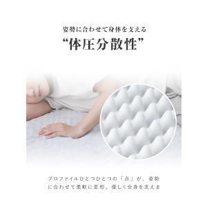マットレス セミシングル 三つ折り 高反発 腰...の詳細画像2