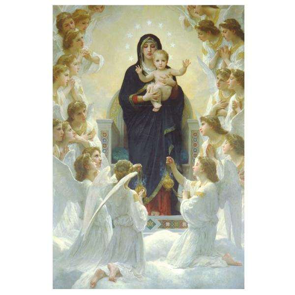 ポストカード 聖母と天使 ブグロー 世界の名画 絵画 おしゃれ 絵はがき 絵ハガキ メッセージカード...