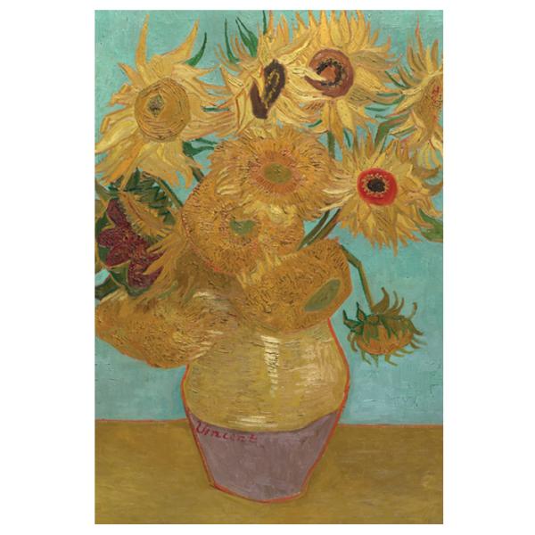 ポストカード ひまわり12本 ゴッホ 世界の名画 絵画 おしゃれ 絵はがき 絵ハガキ メッセージカー...