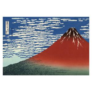 ポストカード 冨嶽三十六景 凱風快晴 赤富士 葛飾北斎 世界の名画 絵画 おしゃれ 絵はがき 絵ハガキ メッセージカード インテリア 贈り物 プレゼント