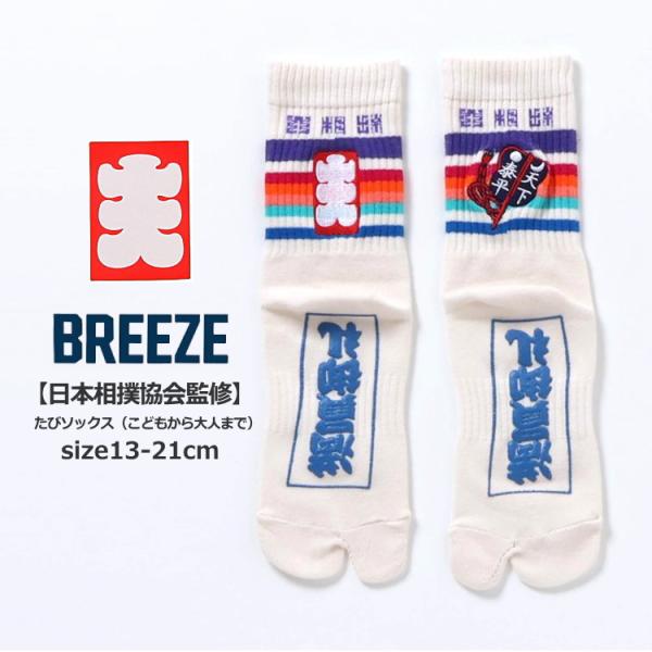 親子おそろい靴下 BREEZE ブリーズ 日本相撲協会監修 たびソックス キッズ ジュニア 大人サイ...