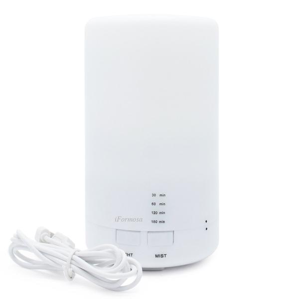 iFormosa USB アロマディフューザー 超音波加湿器 車載OK USBケーブル付属 暖色LE...