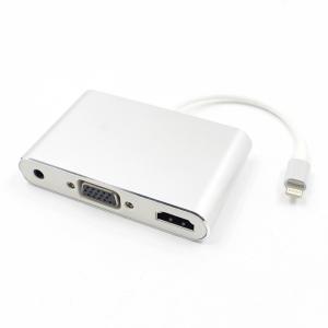 iFormosa iPhone iPad Lightning - Digital AVアダプタ HDMI VGA 音声 同時出力可能