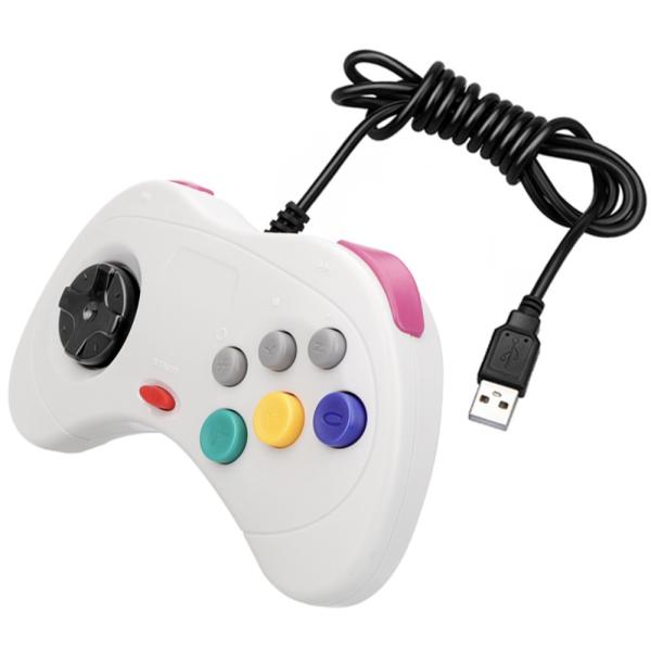 SEGA SATURN サターン USB コントローラー 白 IF-SEGA-S-WT