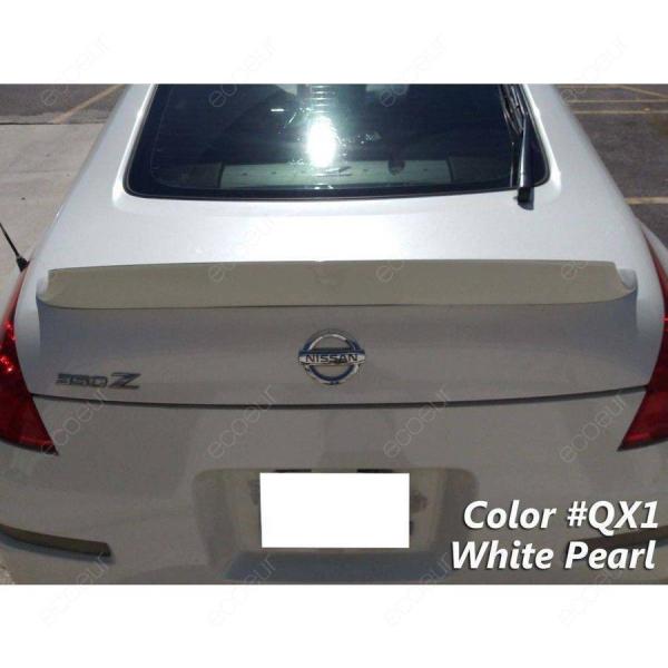 前売品！色限定QX1 ホワイトパール 日産 フェアレディZ Z33 350Z ABS製 リアスポイラ...