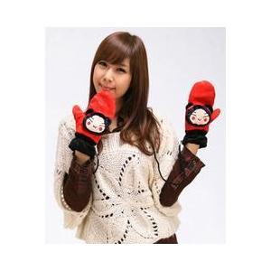 かわいい手袋　キャラクターミトン（プカ）B-6M
