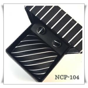 紳士用の礼装用ネクタイ＆ポケットチーフ＆カフス釦セット　NCP-104｜taptap2