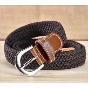 編み込みのメッシュベルト(珈琲ブラウン) TBV-009