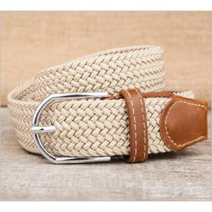 編み込みのメッシュベルト 巾広タイプ (ベージュ) TBV-001W