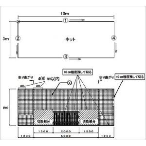 鳥類侵入防止用防鳥ネットの取付具(丸・黒)の詳細画像2