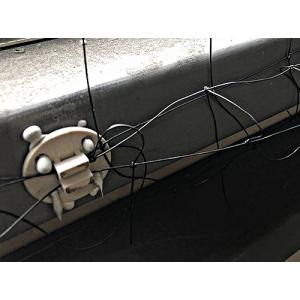 鳥類侵入防止用防鳥ネットの取付具(丸・黒)の詳細画像4
