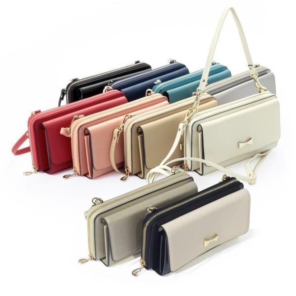 【SALE】【即納】【正規品】カシュカシュ cachecache / リボンポイントお財布ショルダー...