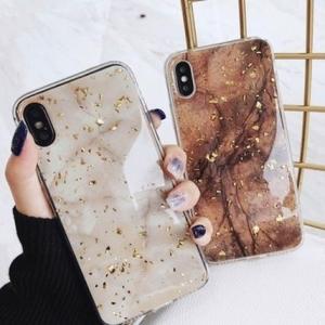 【一回のご注文で1点まで】【即納発送】韓国風 iphoneX XR XSMAX新作☆マーブル柄 大理...