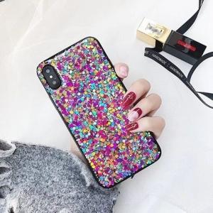 【一回のご注文で1点まで】【即納発送】 iphoneX XR XSMAXかわいいラメ入りかわいい i...