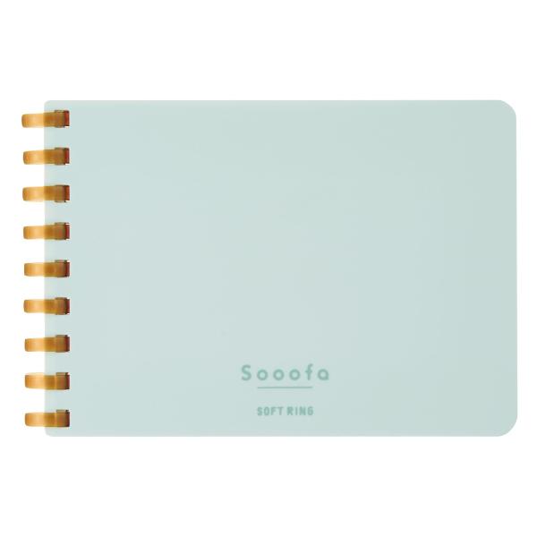 コクヨ ソフトリング メモ Sooofa A7 変形 4mm方眼 80枚 青 メ-SV778S4-L...