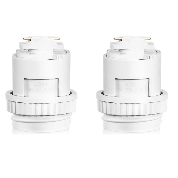 Aiwode ライティングレールソケット ダクトレール専用 電球ソケット 白 E26口金