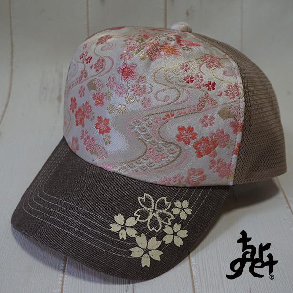 tch-2067 桜プリント入りメッシュキャップ 　[target]