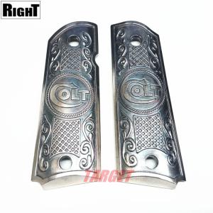 ☆RIGHT イーグルレリーフ メタルグリップ ゴールド 艶有 ガバメント