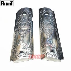 ☆RIGHT イーグルレリーフ メタルグリップ アンティークシルバー