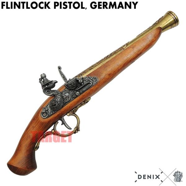 ☆DENIX フリントロックピストル ドイツ ゴールド 1260/L (デニックス ブランダーバス ...